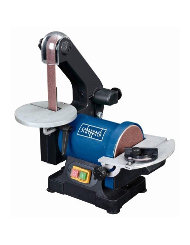 Levigatrice combinata da banco a nastro verticale piu' disco Scheppach bts700