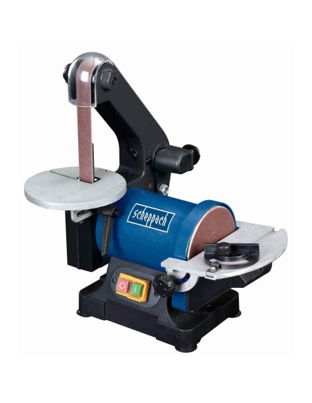 Levigatrice combinata da banco a nastro verticale piu' disco Scheppach bts700