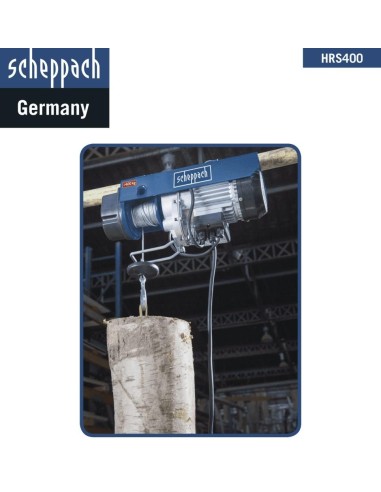 PARANCO MONTACARICHI ARGANO ELEVATORE ELETTRICO 200 / 400 KG SCHEPPACH HRS400