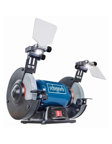 Smerigliatrice da banco 6" ø150 doppia mola Scheppach sm150l luce led 400w