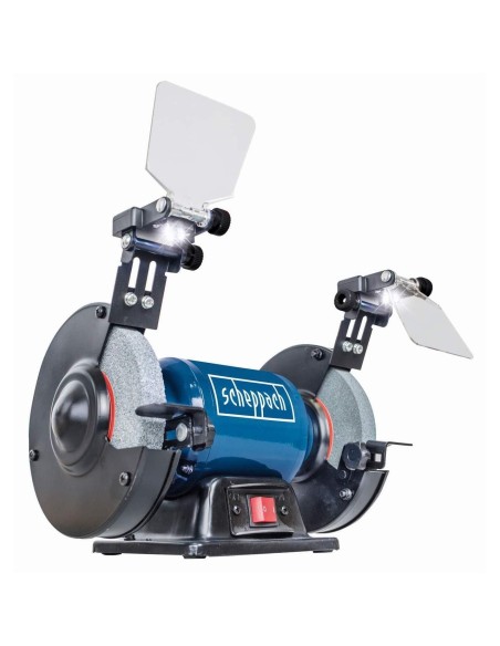 Smerigliatrice da banco 6" ø150 doppia mola Scheppach sm150l luce led 400w