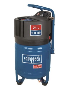 1 - Compresseur d'air &eacute;letrique vertical cuve 24 litres Scheppach hc24v
