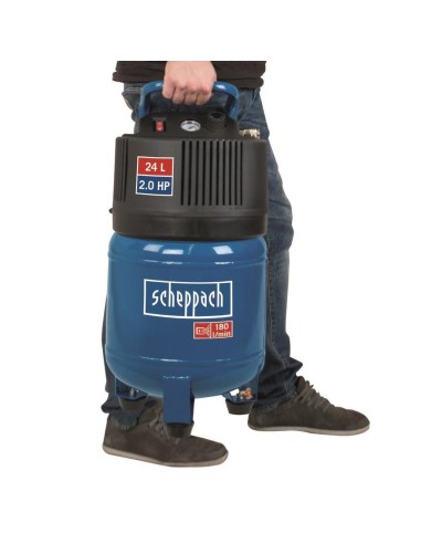 2 - Compresseur d'air életrique vertical cuve 24 litres Scheppach hc24v