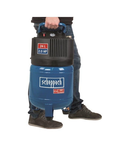 2 - Compresseur d'air életrique vertical cuve 24 litres Scheppach hc24v