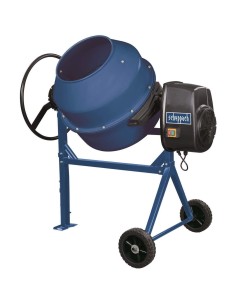 Betoniera elettrica 160l 650w Scheppach mix160 impastatrice miscelatore cemento