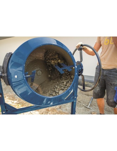 Betoniera elettrica 160l 650w Scheppach mix160 impastatrice miscelatore cemento