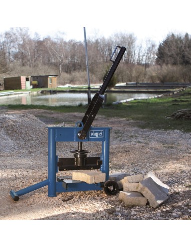 Taglia pietra manuale spessore 14cm Scheppach hsc130 anche per blocchi da 33cm