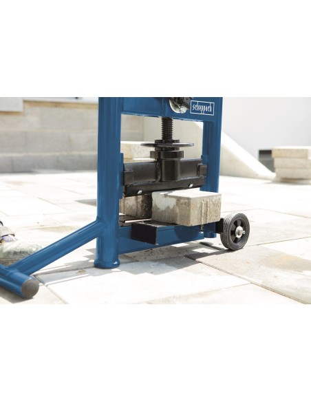 Taglia pietra manuale spessore 14cm Scheppach hsc130 anche per blocchi da 33cm