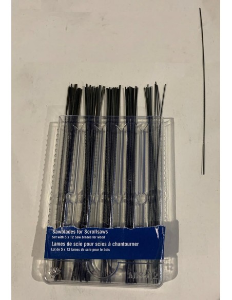 Kit 60 lames de scie pour scies à chantourner Scheppach sans ergot et ronde