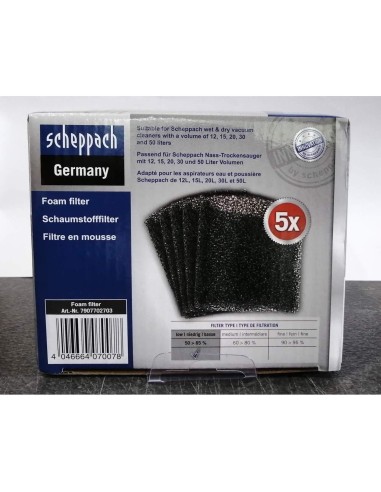 2 - Filtre en mousse pour aspirateurs Scheppach nts30premium / asp50-es