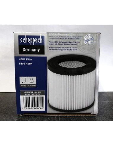 2 - Filtre hepa pour aspirateur Scheppach asp20-es asp30-es asp30-oes