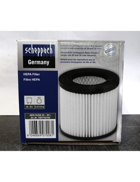 2 - Filtre hepa pour aspirateur Scheppach asp20-es asp30-es asp30-oes
