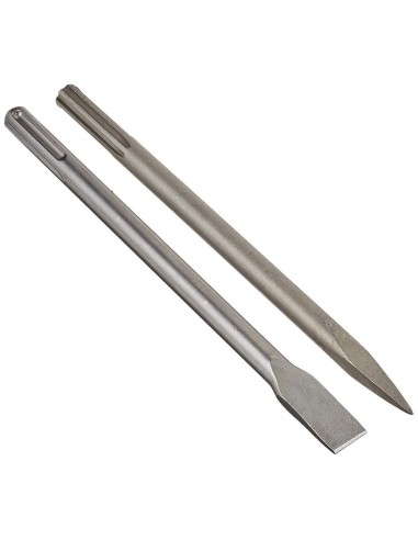 Set burin plat et pointu sds-max pour marteau perforateur Scheppach dh1200max