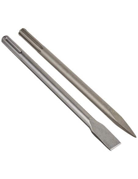 Set burin plat et pointu sds-max pour marteau perforateur Scheppach dh1200max