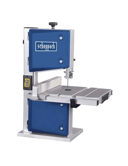 Sega a nastro da banco x legno 350w goniometro e 3 lame incluse Scheppach hbs30