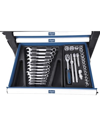 Carrello porta utensili con attrezzi per officina 263pz Scheppach tw1000