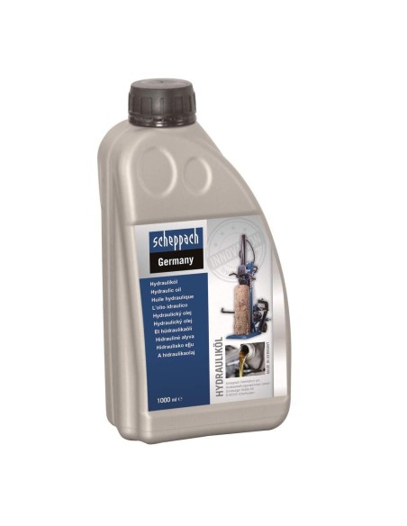 Huile hydraulique 1 litre pour systemes hydrauliques et machines Scheppach