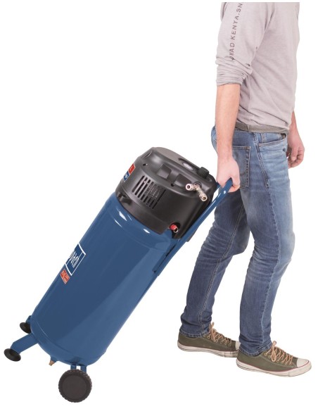 2 - Compresseur d'air electrique vertical 50 lt Scheppach hc51v + kit 8 pieces