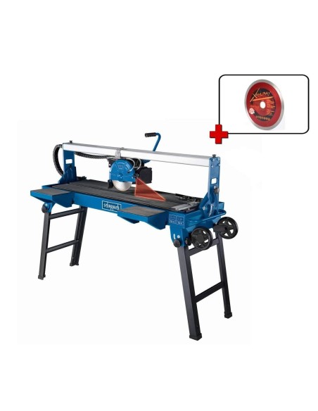 1 - Coupe carrelage carreau a eau 92cm Scheppach fs3600 + disque montolit cph200 mm