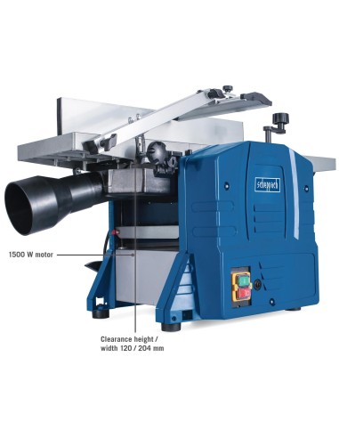 Rabot dégauchisseuse 204 mm 1500 w Scheppach hms860