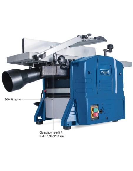 Rabot dégauchisseuse 204 mm 1500 w Scheppach hms860