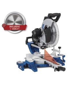 1 - Scie à onglets radiale 2000w ø305mm coupe bois Scheppach hm140l