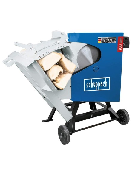 2 - Scie a buches 700 mm pivotant tronçonneuse basculant Scheppach hs720b