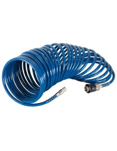 1 - Tuyau spirale aire 10 m raccorde robinet rapide fixation cee Scheppach