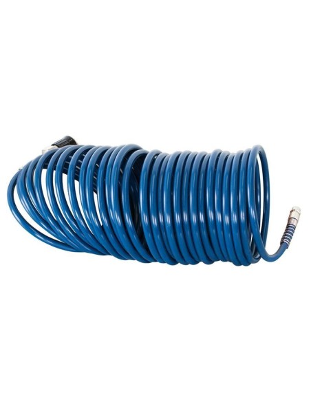 Tuyau spirale aire 10 m raccorde robinet rapide fixation cee Scheppach