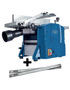 Rabot degauchisseuse 204mm Scheppach hms860 + jeu de 2 pieces fers de rechange