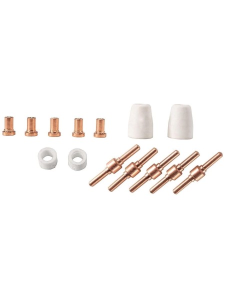 Accessoires 14 pcs buses electrodes pour decoupeur de plasma plc40 Scheppach