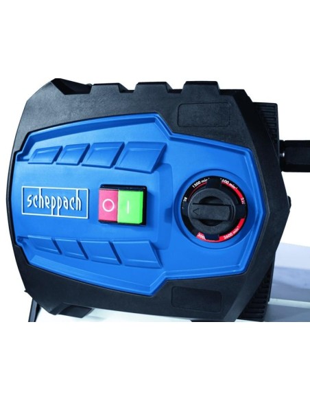 Tour a bois 600mm 550w Scheppach dm600vario + jeu de 8 / ciseaux de tournage