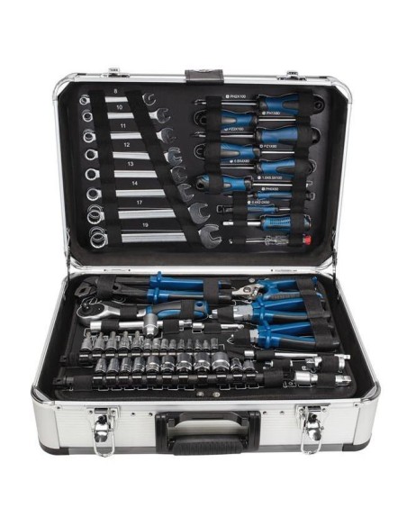 1 - Atelier mobile valise mallette de travail avec outils 101 pcs Scheppach tb150