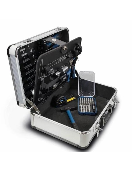 5 - Atelier mobile valise mallette de travail avec outils 101 pcs Scheppach tb150