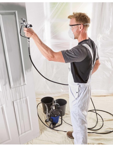 Pulvérisateur sans air 750w pistolet peinture airless Scheppach acs3000