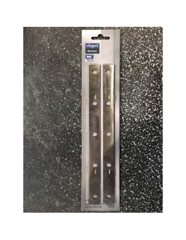 Kit 2 pieces fers acier rapide pour rabot degauchisseuse Scheppach hms1080