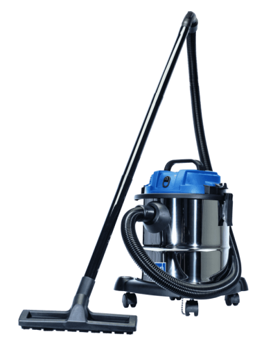 2 - Aspirateur sec humide eau et poussiere acier inox 20l 1200w Scheppach nts20