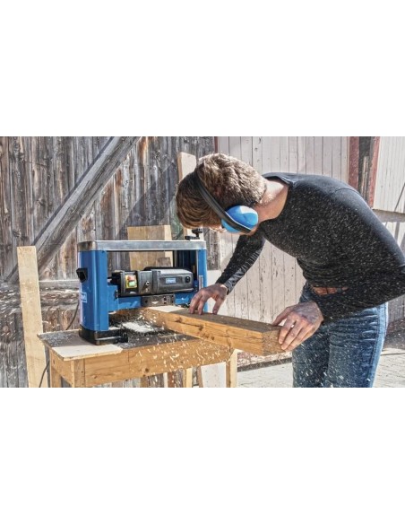 Raboteuse d'etabli portative pour bois 1500w 152mm / 330mm Scheppach plm1800
