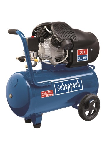 Compresseur d'air 50 lt huile-lubrifié Scheppach hc52dc