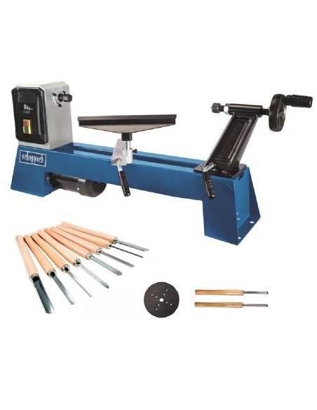 1 - Tour à bois 500 mm 400w Scheppach dm500t + jeu de 8 gouges