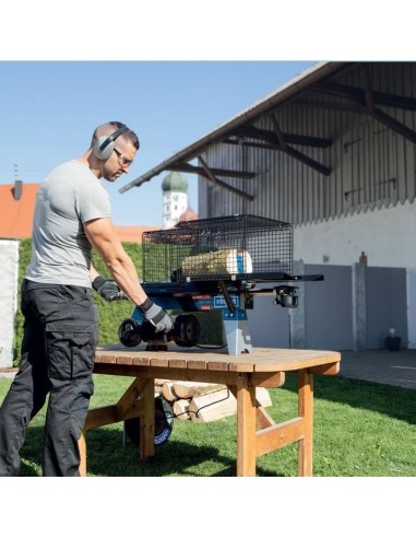 Spaccalegna elettrico orizzontale con supporto Scheppach hl760ls 7 ton