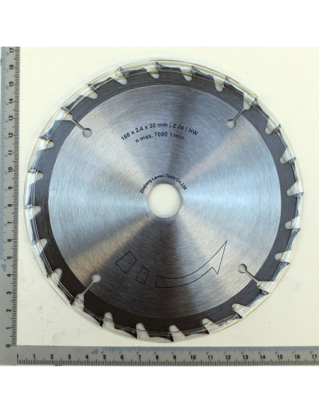 Lame de scie circulaire ø160 x 20 x 2.4 mm 24t pour scie de plongee pl55 et pl55li