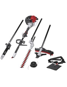 1 - Débroussailleuse essence sécateur taille haie coupe-bordure Scheppach mfh5200-4p