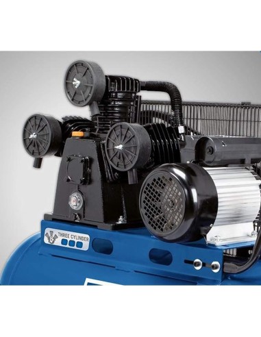 Compresseur d'air à 3 cylindres 100 lt 2200w 3hp 10 bar Scheppach hc550tc 230v