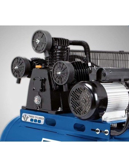 Compresseur d'air à 3 cylindres 100 lt 2200w 3hp 10 bar Scheppach hc550tc 230v