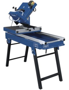 1 - Coupe-carrelage pietement pliant electrique 8x11cm scie 350mm Scheppach hsm3500
