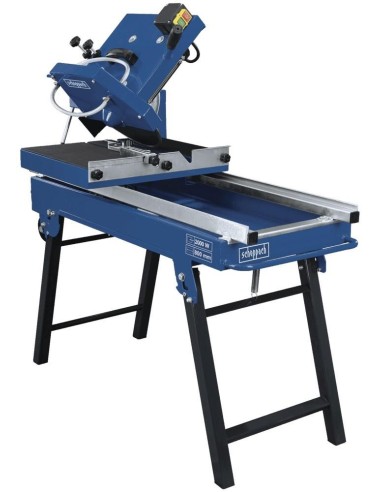 1 - Coupe-carrelage pietement pliant electrique 8x11cm scie 350mm Scheppach hsm3500