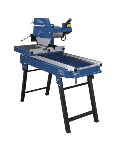 2 - Coupe-carrelage pietement pliant electrique 8x11cm scie 350mm Scheppach hsm3500