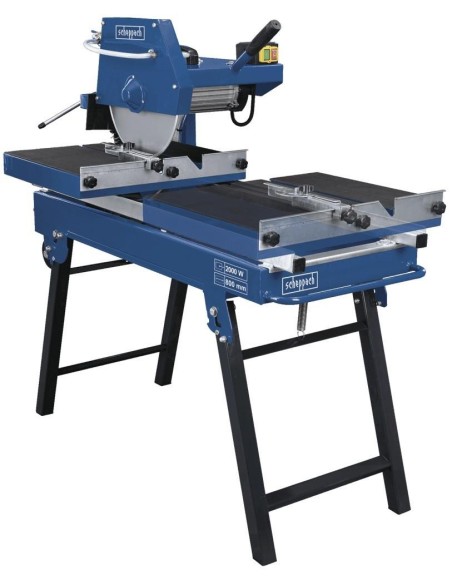 5 - Coupe-carrelage pietement pliant electrique 8x11cm scie 350mm Scheppach hsm3500