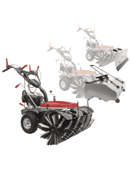 1 - Balayeuse a moteur nettoyer la neige et la poussiere 173cc Scheppach sc2200pe